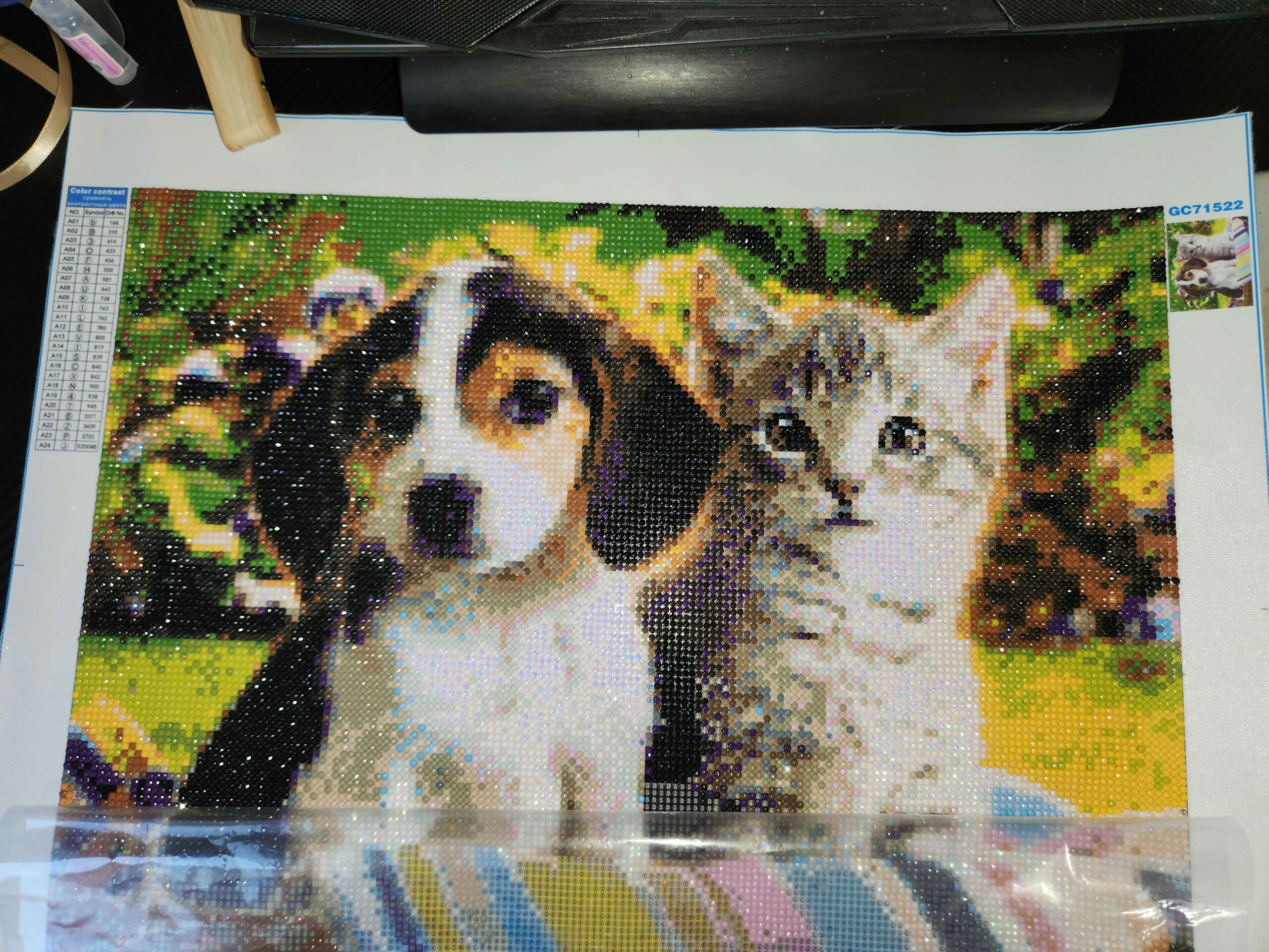 Diamond painting, met des paillettes (diamants) dans ma vie